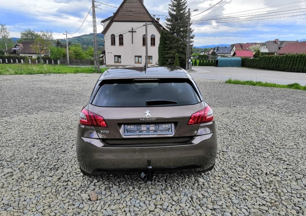 Peugeot 308 cena 34900 przebieg: 100000, rok produkcji 2016 z Tuchów małe 742